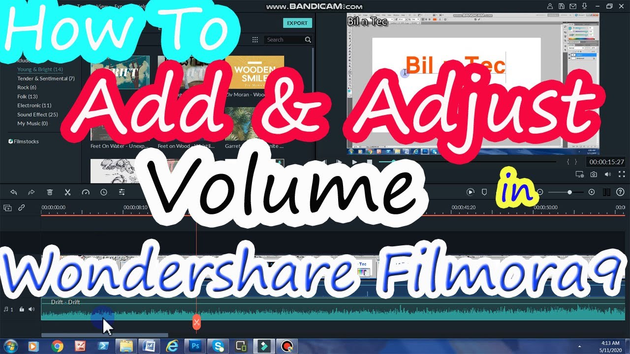 How to Add Audio/Music and Adjust audio/Music Volume in Wondershare