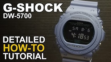 Gshock DW-5700 - Detailed How-To Tutorial on module 3229