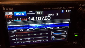 Ham radio Winlink - 32 seconds of downloading email on an Icom IC-7300 amateur radio