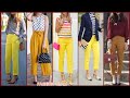 How To Wear Yellow Pants/New Yellow Pants Combination Outfits Ideas For Ladies 2023