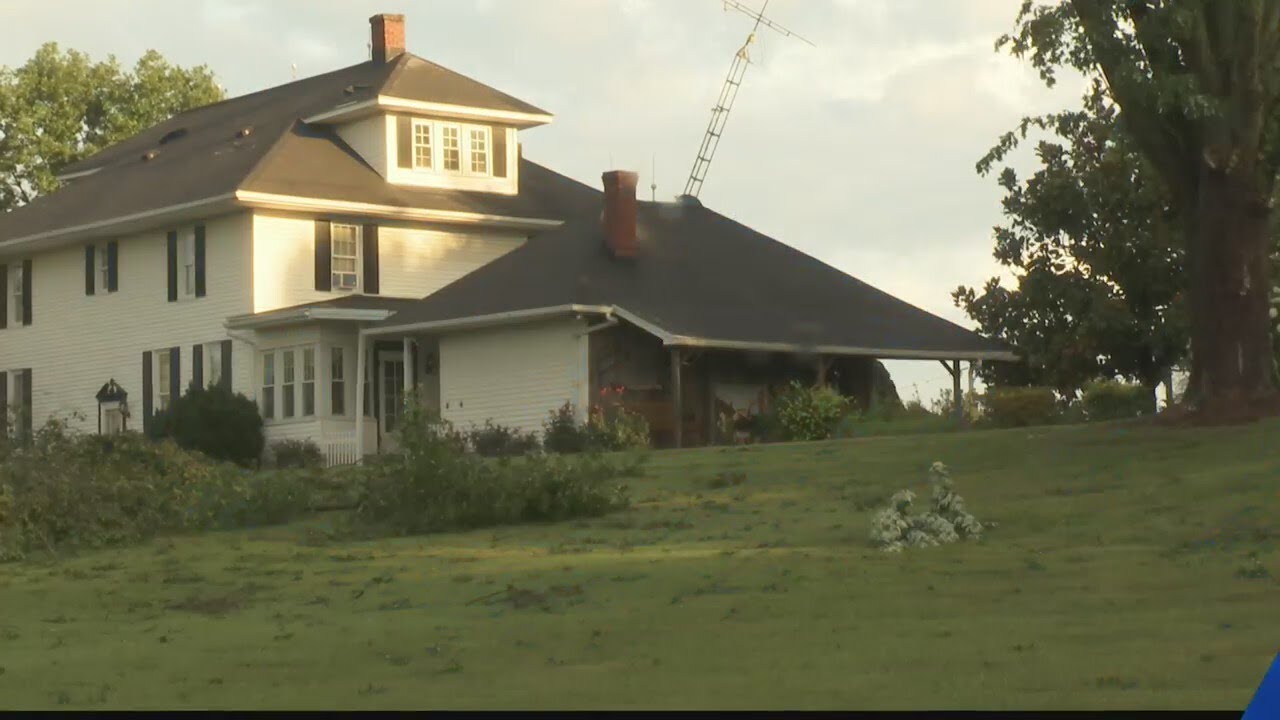 Meteorologist Joe Bird discusses damages from apparent EF-1 tornado in Dubois County