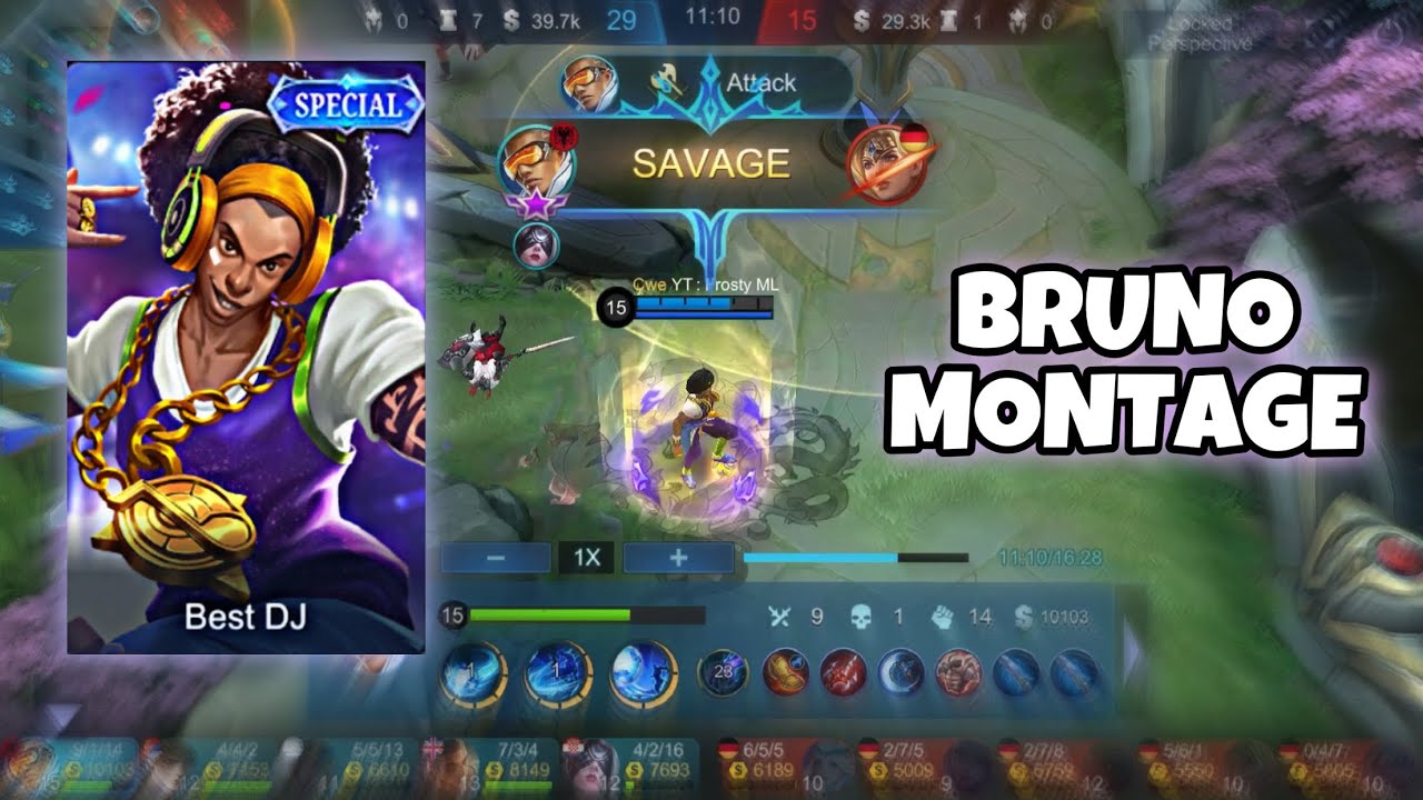 MOBILE LEGENDS BRUNO MONTAGE #20