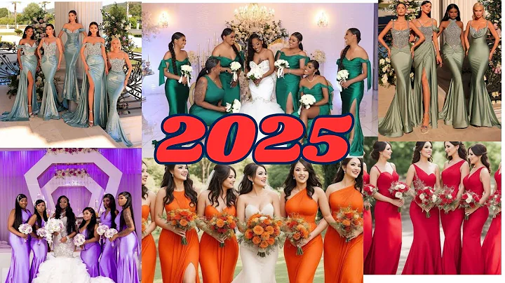 Latest Bridesmaid Dresses | Satin Gown Styles for Maids of Honour | Gorgeous Bridesmaids Dresses