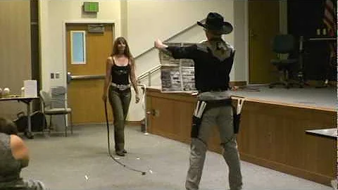 Toastmasters got talent - Bullwhip routine part 2 ...