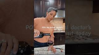 My virtual doctor’s visit. #winedownwednesday #winetime #ilovewine #momsofyoutube