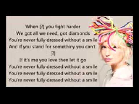 never fully dressed without a smile lyrics