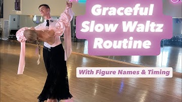 Graceful Slow Waltz Routine | Figure Names & Timing by Roma & Marta