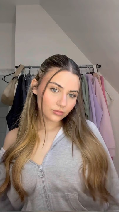  half up slick back hair tutorial 🤍 #hair #hairstyle #hairtutorial # ...