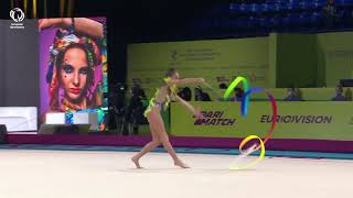 Daria ATAMANOV (ISR) - 2020 junior European bronze medallist, ribbon