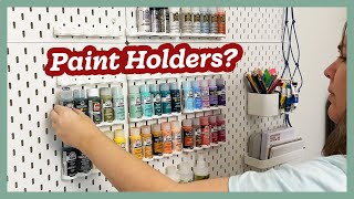 Pegboard Paint Organization | Crafty Vlogmas Day 8 & 9