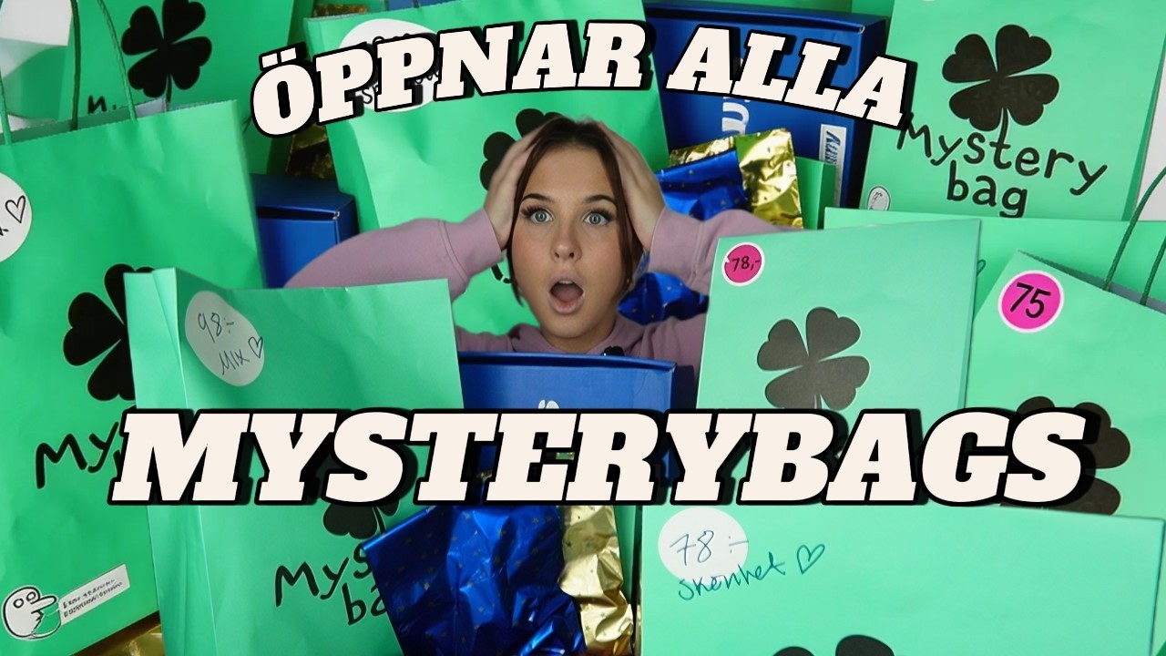 JAG KÖPTE ALLA MYSTERYBAGS JAG HITTADE (normal, ur&penn, makeup mekka osv unboxing)