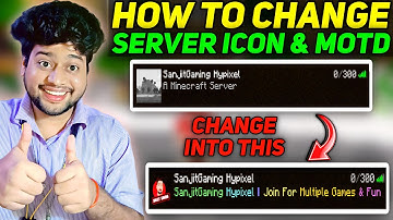 How To Add Server Icon & MOTD in Minecraft Server | How To Change Server Icon & MODT Minecraft