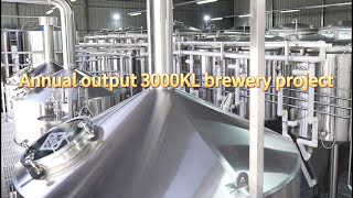 Annual output 3000KL brewery project