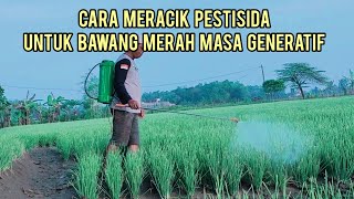 CARA MERACIK PESTISIDA BUAT BAWANG MERAH MASA GENERATIF VERSI GUSMAN BOJONEGORO