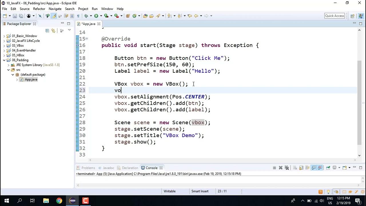 162 JavaFX Layout Padding - YouTube