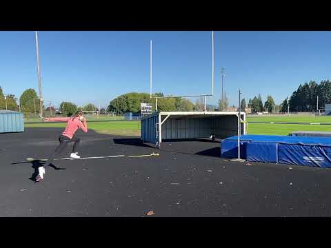 High Jump technique work, scissor kick, first practice ever