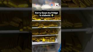 My fridge is diabetic😂😂😂😂#chocolate #food #kitchen #chocolatemaking #handmade