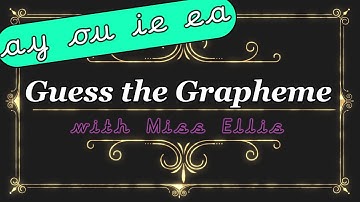 GUESS the Grapheme | ay ou ie ea | Phase 5 Phonics Game | Miss Ellis 💜 #phase5phonics