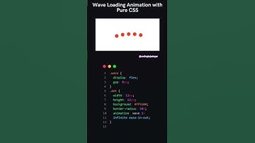 wave loading animation with pure css #coding #shorts #ytshorts #css #cssanimation #loading #loaders