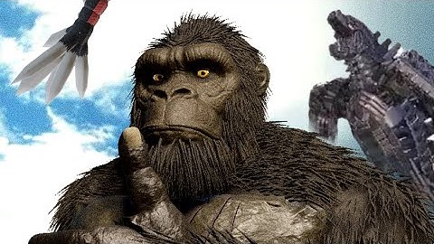 Project Kaiju MG21 roar, Space Godzilla, Kong and Obsidius