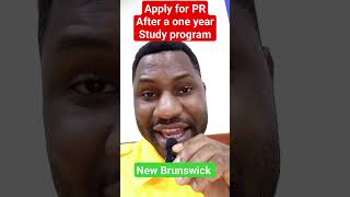 Apply for PR in canada after a one year program