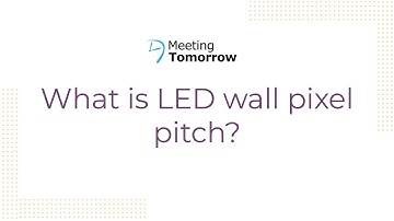 What is LED pixel pitch?
