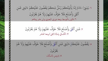 يا بني آدم إما يأتينكم رسل منكم يقصون عليكم آياتي فمن اتقى وأصلح فلا خوف عليهم ولا هم يحزنون 35