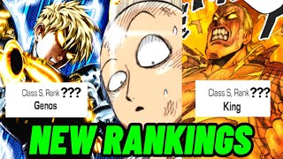 NEW S-CLASS RANKINGS POST MONSTER ASSOCIATION ARC | One Punch Man Prediction