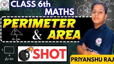 Perimeter and Area | Class 6th | Math | Full Chapter With Easy Method | NCERT By Priyanshu Bahiya