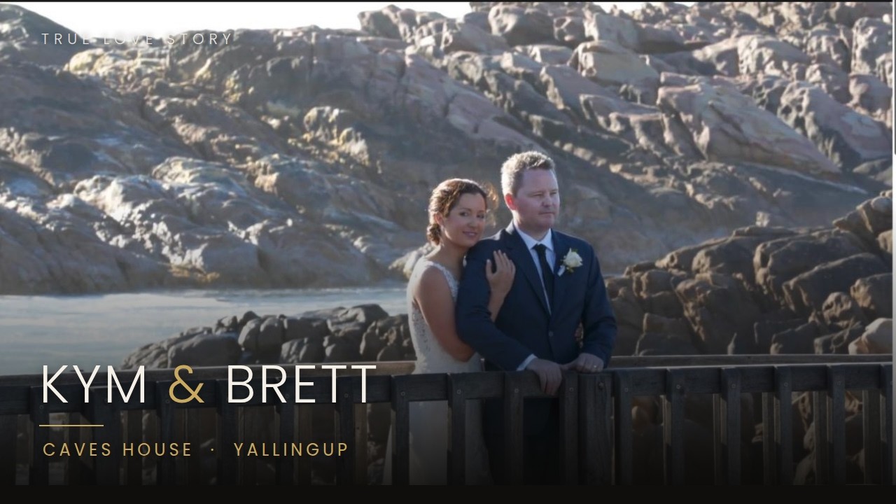 Kym and Brett wedding film still