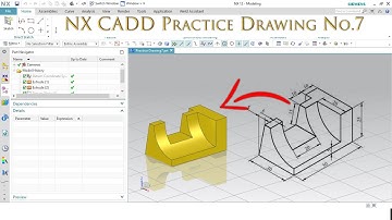 NX Cad Oefentekening nr. 7 voor beginners