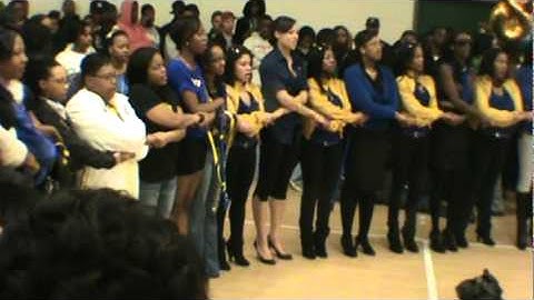 Sigma Gamma Rho singing sorority hymn.mpg