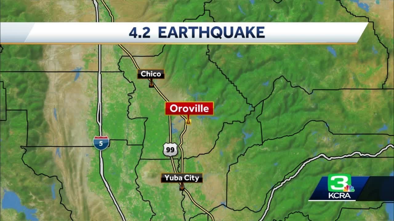 4.2 magnitude earthquake strikes Oroville area in Butte County YouTube