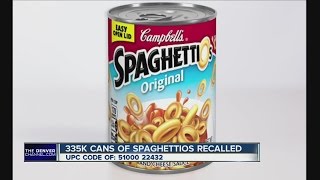 SpaghettiOs recalled