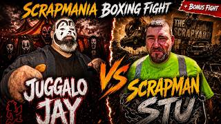 Scrapmania Staff Fight Each Other : Scrapman Stu Vs Juggalo Jay