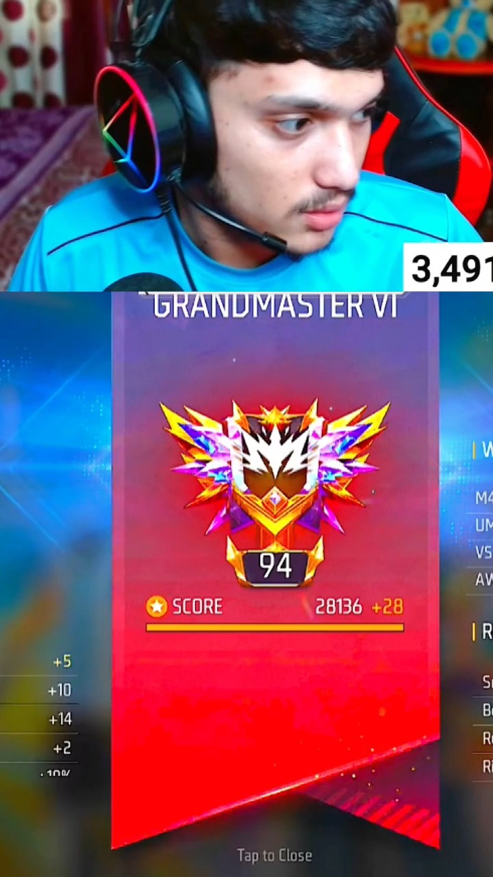 Br Rank Region Top 94 ☠️ Destroying In seconds with my 2x Awm #shorts #gwshooter