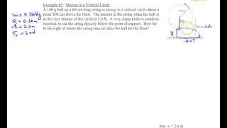 Chapter 5, Example #5 (Motion in a vertical circle)