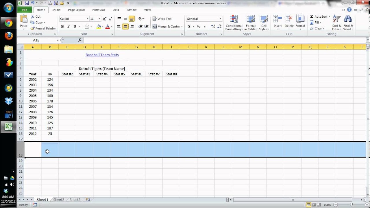everyday excel part 2 assignment 1