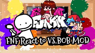 FNF React to VS BOB MOD||FRIDAY NIGHT FUNKIN'||ElenaYT.