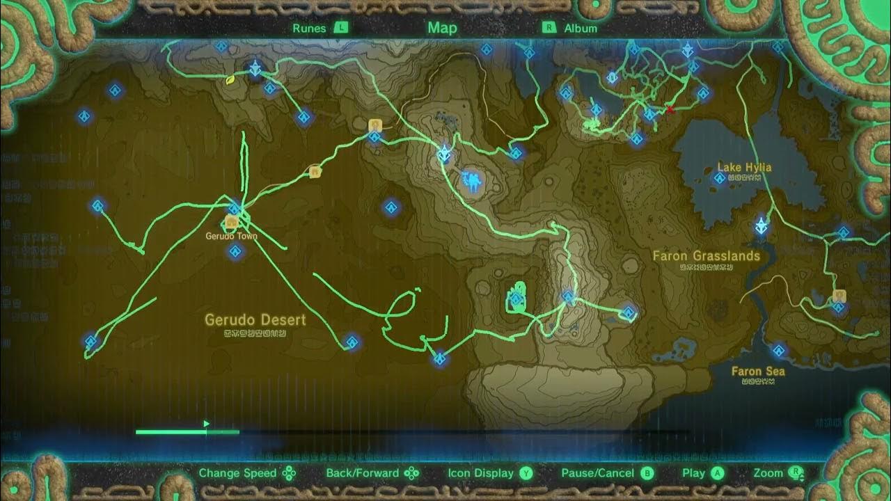 BOTW Playthrough Heroes' Path Map YouTube
