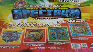 Full Color Spectrum 36s 4 cake 500g assortment by Magnus Fireworks