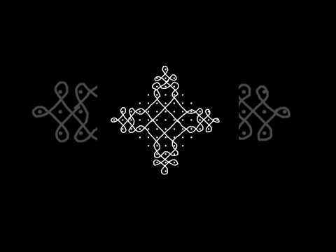 dot rangoli | small beautiful rangoli design