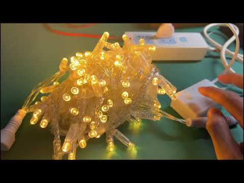 AC120V US Waterproof Warm White LED Christmas String Lights - SuperLightingLED