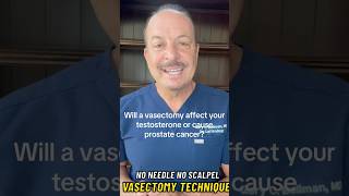 Will a vasectomy affect your testosterone or cause prostate cancer? #vasectomy #hormonereplacement
