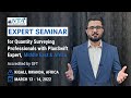 Expert Seminar | Quantity Surveying Professionals | 13-14 March 2022