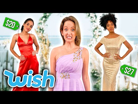 Trying WEIRD Wish Bridesmaid Dresses! [Formal Dresses Under $40]
