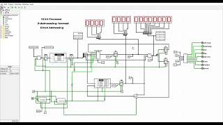 Logisim  main of 3 addressing direct | computer architecture and organization| computer science|