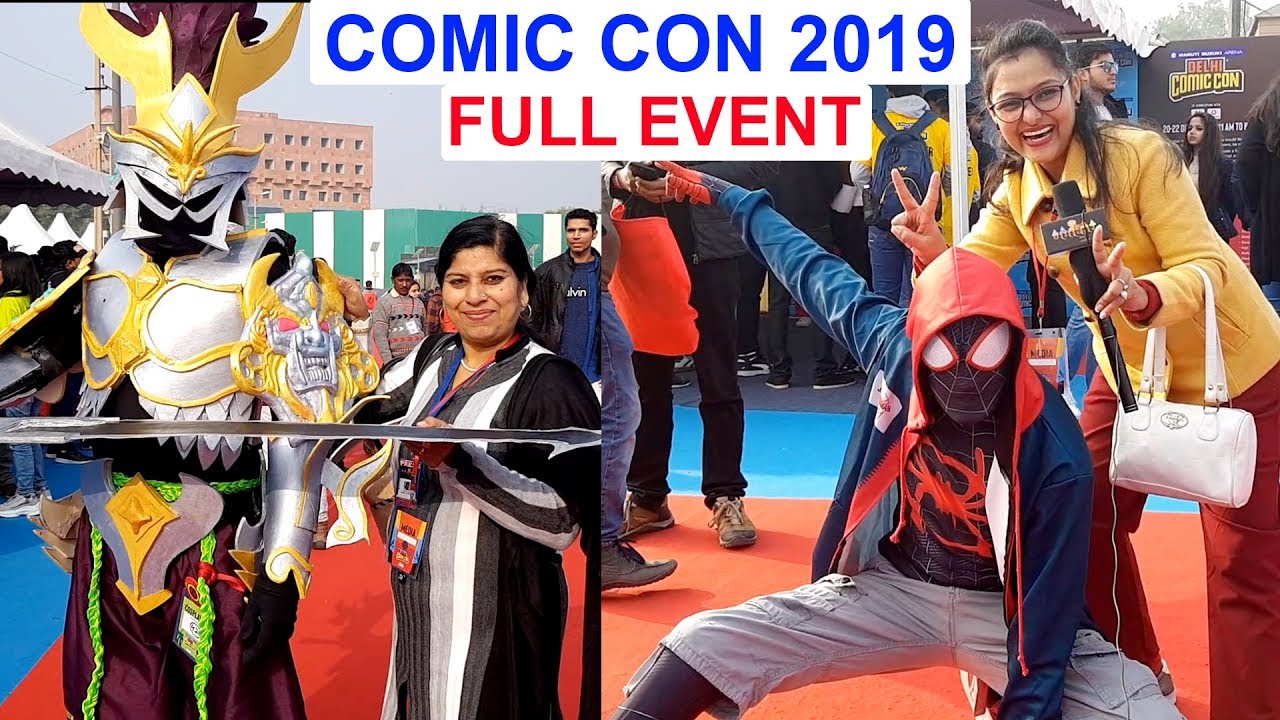 COMIC CON 2019 - Full Event (Delhi, India) | Cosplayers, Action Figures, Gaming T-shirts & Many More