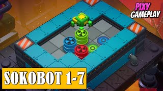 Sokobot 1-7 || Tiny Robots: Portal Escape (Android, iOS)