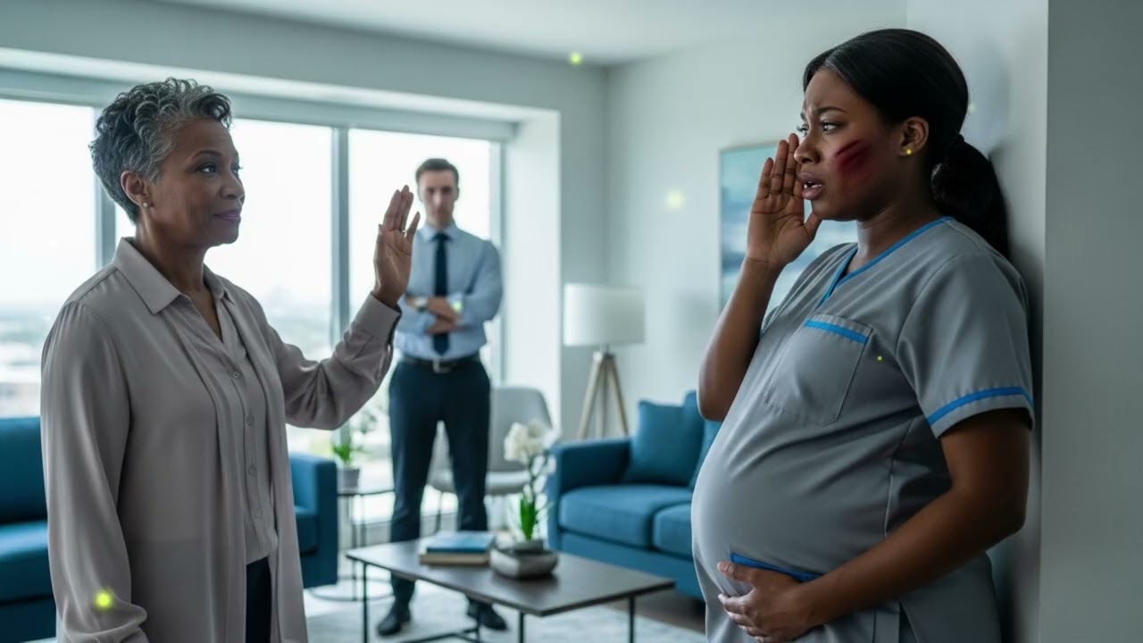 Unaware his pregnant janitorwife inherited $100B from her secret billionaire father, his mother slap